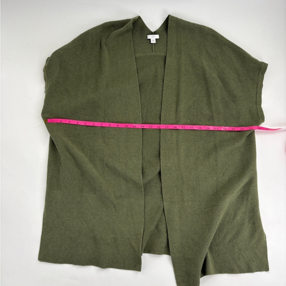 J. Jill Forest Green Open Front Cardigan - Picture 7 of 8